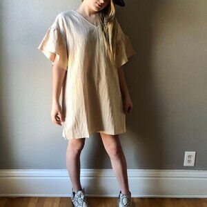 Cream Babydoll Dress